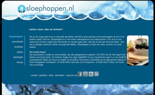 Sloephappen.nl: online cateringservice voor watersporters